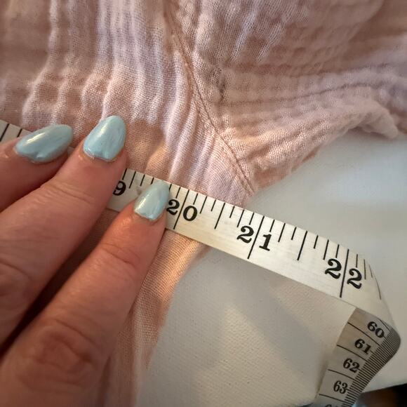 XIRENA | Opal Pink Double Gauze Long Sleeve Midi Dress Extra Small - Picture 8 of 8